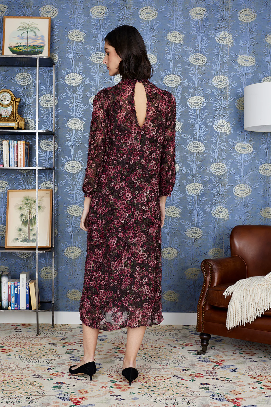 Vestido Renata burdeos ND53 - Image 3